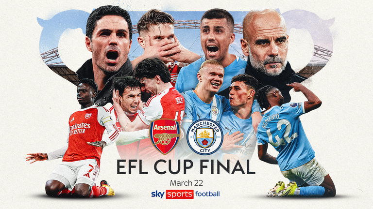 Arsenal take on Man City in the Carabao Cup final