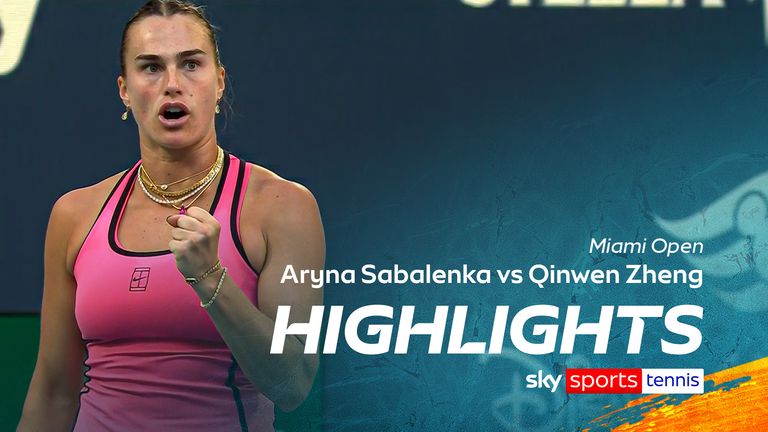 Aryna Sabalenka wins in Miami