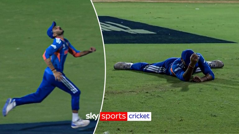 Axar Patel sprinted back to make an impressive catch to get out Harry Brook in the semi-final of the T20 World Cup