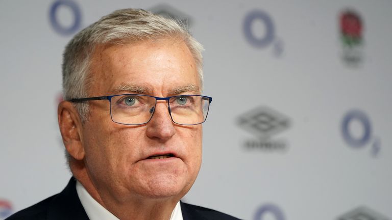 RFU chief executive officer Bill Sweeney 