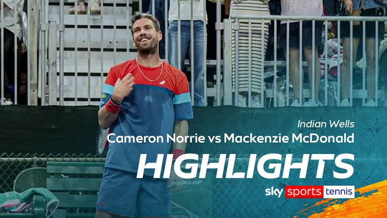Cameron Norrie wins in Indian Wells