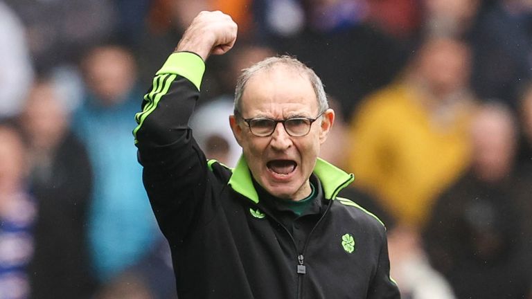 GLASGOW, SCOTLAND - MARCH 01: Celtic manager Martin O'Neill during a William Hill Premiership match between Rangers and Celtic at Ibrox Stadium, on March 01, 2026, in Glasgow, Scotland. (Photo by Alan Harvey / SNS Group)
