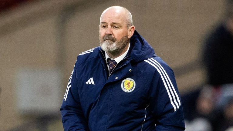 GLASGOW, SCOTLAND - MARCH 28: Scotland head coach Steve Clarke during an International Friendly match between Scotland and Japan at Barclays Hampden, on March 28, 2026, in Glasgow, Scotland. (Photo by Alan Harvey / SNS Group)