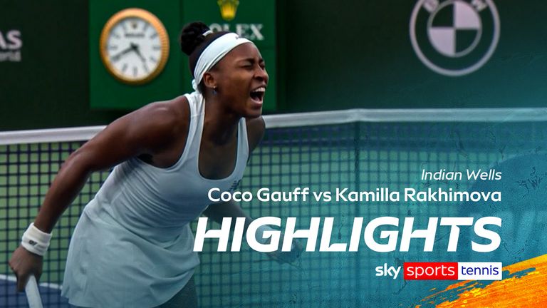 Coco Gauff vs Kamilla Rakhimova highlights from Indian Wells