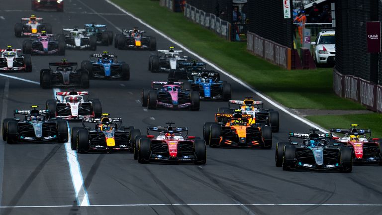 The start of the 2026 Australian GP