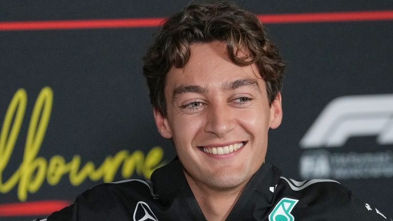 Mercedes driver George Russell ahead of the Australian Grand Prix (AP Photo/Heath McKinley)