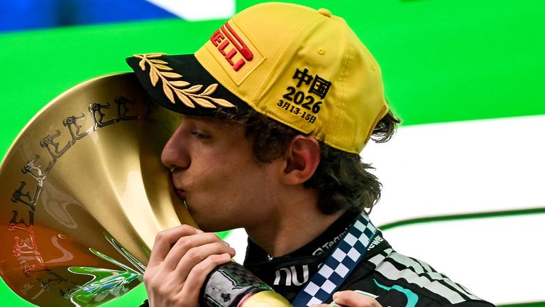 Kimi Antonelli at the Chinese Grand Prix