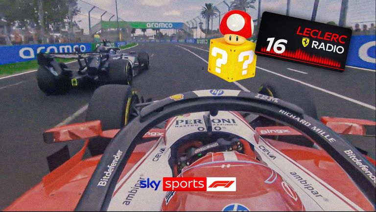 Listening in as Charles Leclerc compares his epic duel with George Russell as the mushroom from Mario Kart.