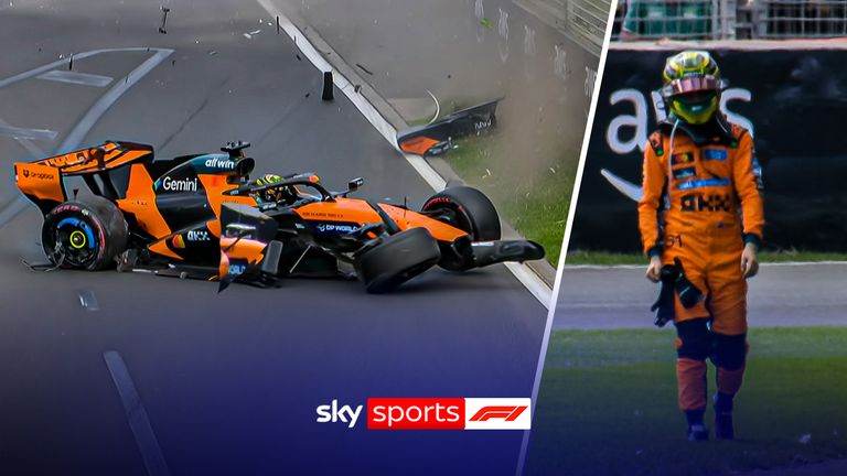 Australian Grand Prix: Home hero Oscar Piastri crashes on way to Australian GP grid