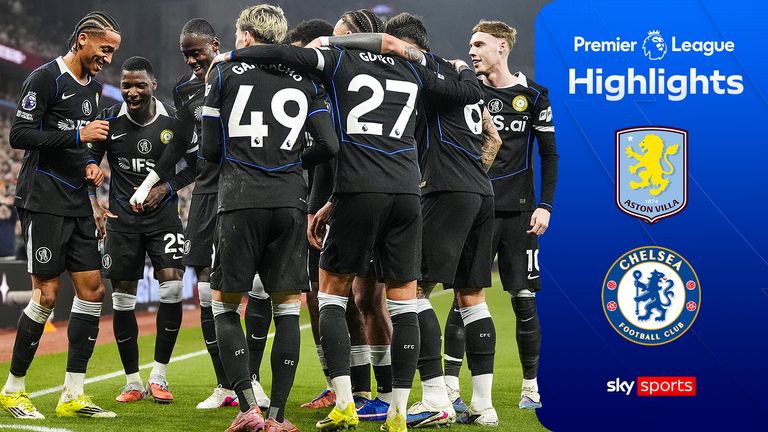 Highlights from the Premier League match between Aston Villa and Chelsea.