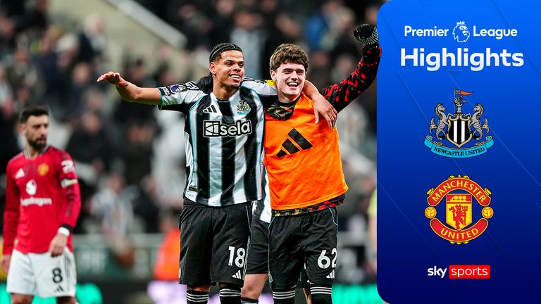 Highlights of the Premier League match between Newcastle and Man Utd