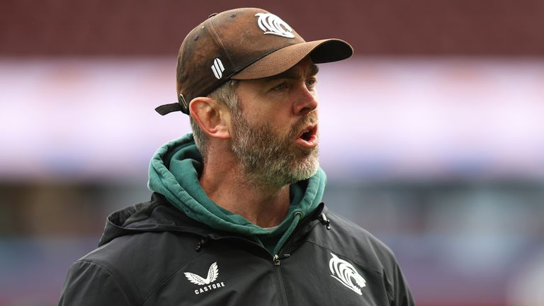 Geoff Parling barked at the TNT Sports presenting team after a kick was directed towards his players during their warm-up at Villa Park