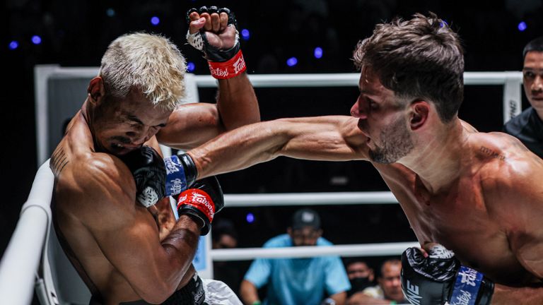George Jarvis takes a vital win in ONE Championship over Sinsamut Klinmee. (Photos: ONE Championship)