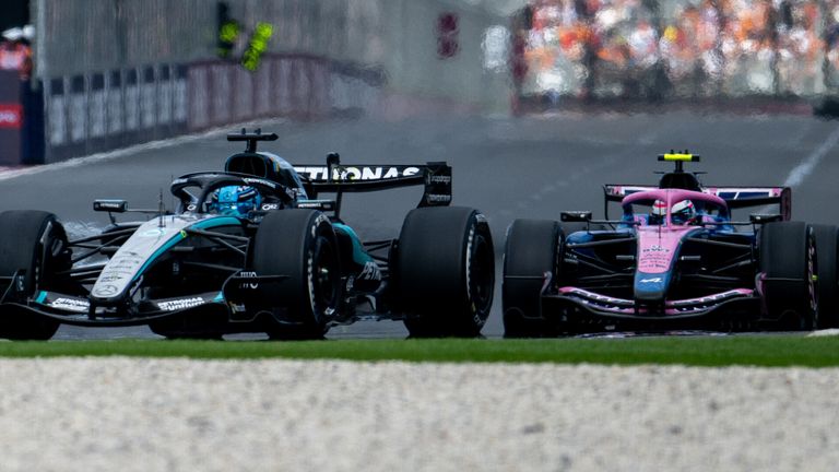 George Russell and Franco Colapinto