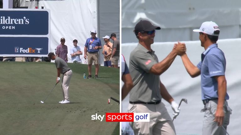 Adam Scott followed Shane Lowry in hitting a hole-in-one during his final round at the Houston Open.