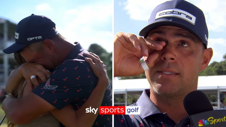 Gary Woodland was hugely emotional after picking up his first win since 2019 at the Houston Open.