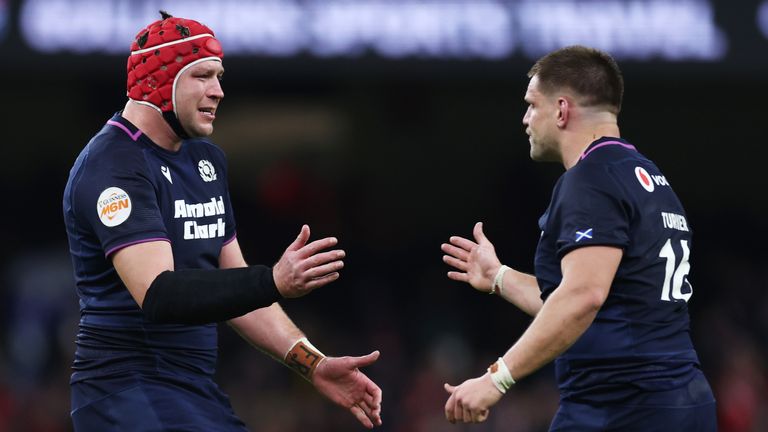 Grant Gilchrist (L) has played an important role off the bench in this year's Six Nations