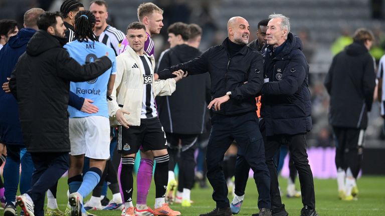 Guardiola appeared to still be remonstrating after the final whistle, his City team won 3-1