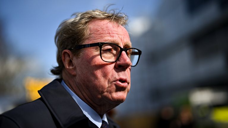 Former football manager and owner of The Jukebox Man, Harry Redknapp prior to racing on day four of the 2026 Cheltenham Racing Festival