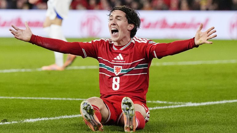 Wales' Harry Wilson reacts during the 2026 FIFA World Cup European Play-off semi-final match
