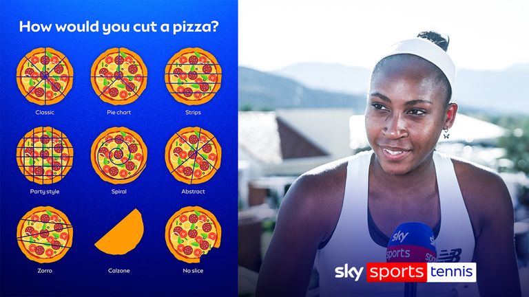 How do you cut your pizza? | Indian Wells tennis stars reveal all!