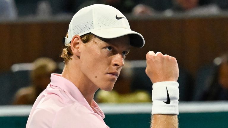 Jannik Sinner, Miami Open tennis 2026 (Associated Press)