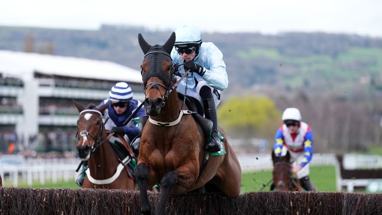 Kargese, under Danny Mullins, jumps to victory in the Arkle Novices' Chase