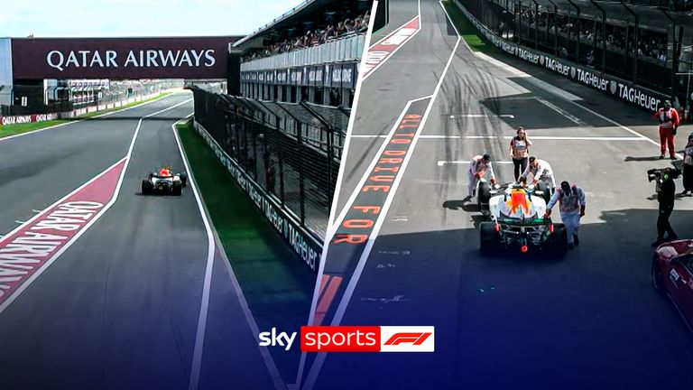 Australian Grand Prix: Rookie Avid Lindblad stranded at the end of the pitlane