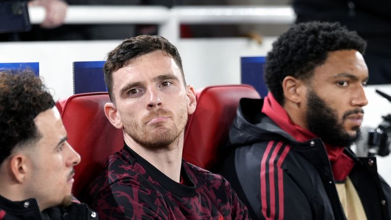 Robertson has made 19 Premier League apperances for Liverpool this season