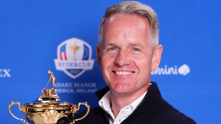 WEST PALM BEACH, FLORIDA - MARCH 03:  Luke Donald is announced as Team Europe Captain for the 2027 Ryder Cup
