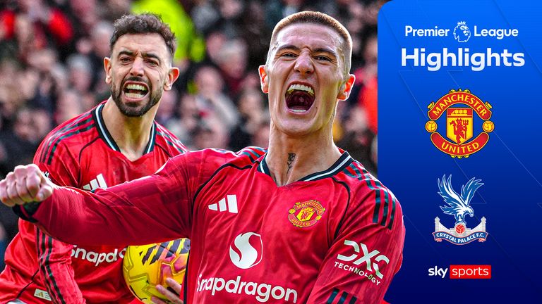 Highlights from the Premier League match between Manchester United and Crystal Palace.