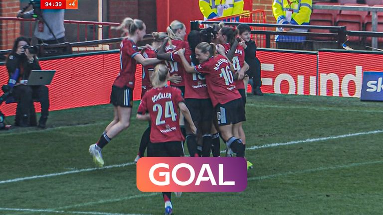 Melvine Malard finds the last-minute winner against Everton to give Manchester United three crucial points.