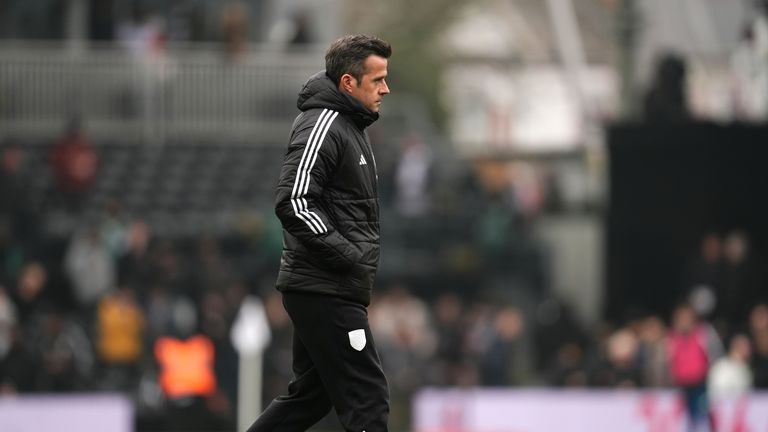Marco Silva pictured at full-time following Fulham's 1-0 loss to Southampton