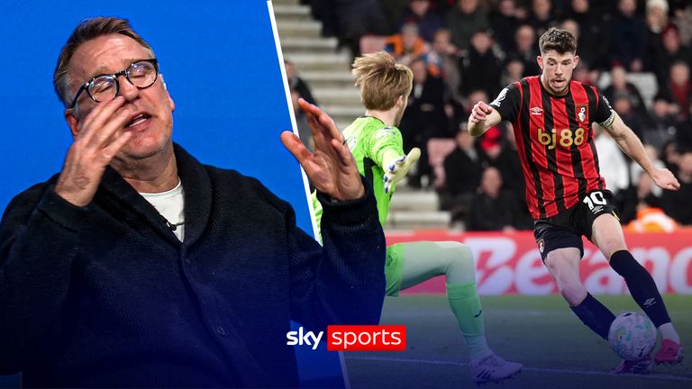 Bournemouth vs Brentford | Paul Merson reacts to a Ryan Christie's miss for Bournemouth