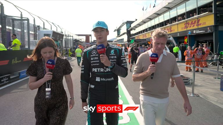 George Russell was in buoyant mood after triumphing at the Australian Grand Prix.