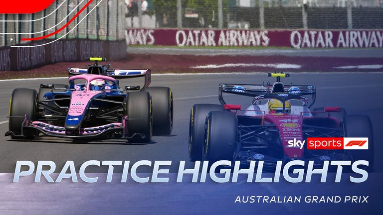 Highlights from Friday's practice sessions at the Australian Grand Prix.