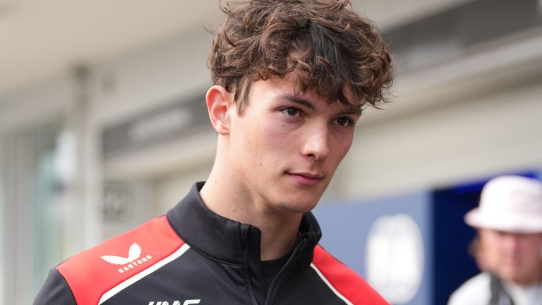 Haas driver Oliver Bearman of Britain walks down pit lane following his crash during the Japanese Formula One Grand Prix at Suzuka in central Japan, Sunday, March 29, 2026. (AP Photo/Eugene Hoshiko)