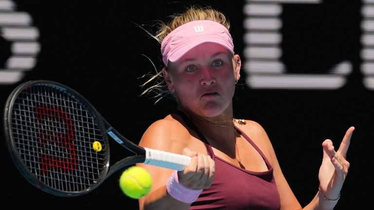 Peyton Stearns during the third round at the Australian Open