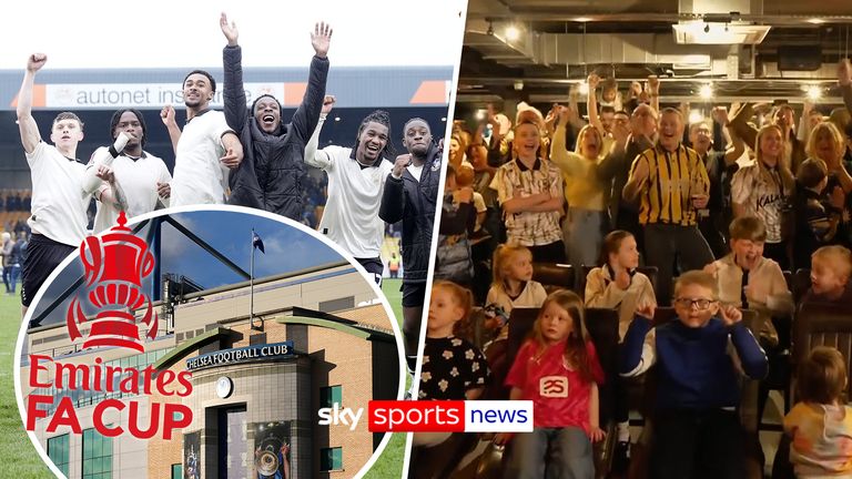 Port Vale fans react to drawing Chelsea at Stamford Bridge in the quarter-finals of the FA Cup with some supporters calling it a 'dream come true' after reaching this far in the competition for the first time since 1954. 