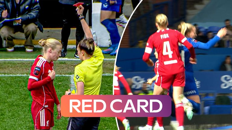 Red card for Liverpool.