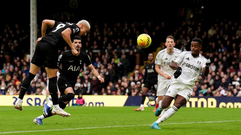 Richarlison pulls a goal back for Spurs