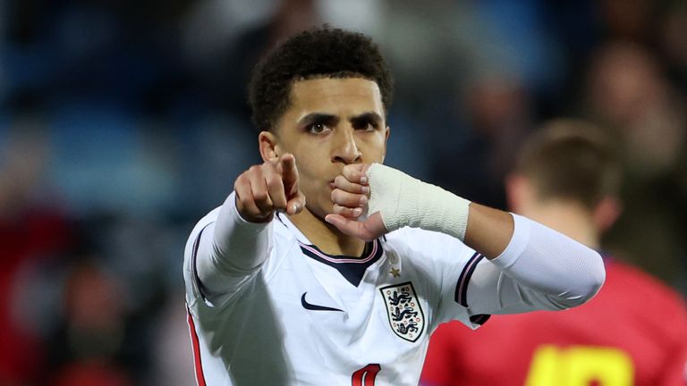 Rico Lewis scored a 90th-minute equaliser for England's U21s