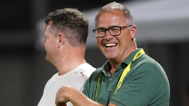 Rob Key (left) and Richard Gould (right) during England's 2025-26 Ashes tour of Australia (PA Images)