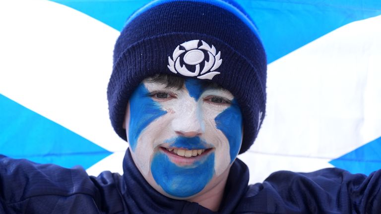 Scotland fan at the 2026 Six Nations (PA Images)