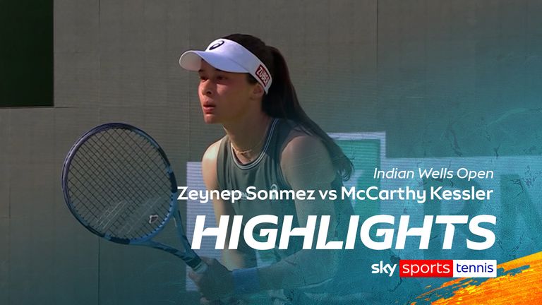 Highlights of the Indian Wells Open match between Zeynep Sonmez and McCarthy Kessler.