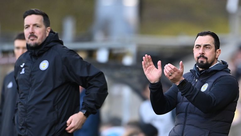 Jamie Langfield (L) and Allan McManus (R) will be part of St Mirren's interim coaching team