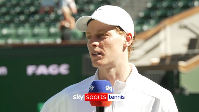 Following his win over Learner Tien at Indian Wells, Jannik Sinner discusses how he continues to ski and how much he loves it!