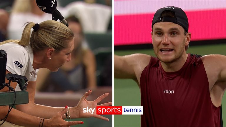 A controversial hindrance was called against Jack Draper and Daniil Medvedev would capitalise, breaking in the eleventh game as he'd go on to beat the defending champion.