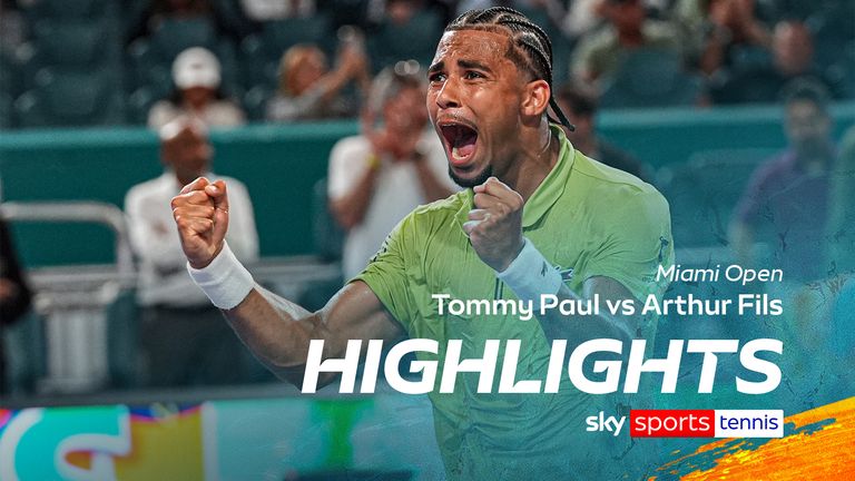 arthur fils vs tommy paul miami open
