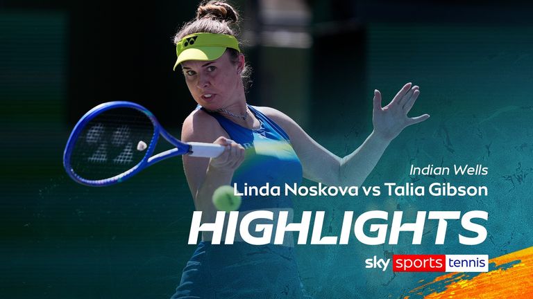 Highlights of the Indian Wells match between Linda Noskova and Talia Gibson.